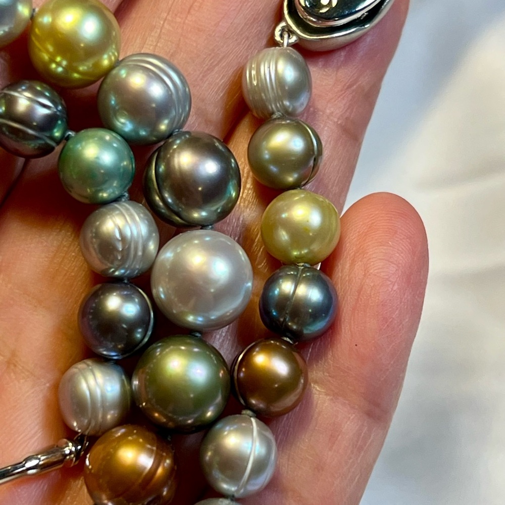 Multicolor Cultured Pearl Jewelry Set by Honora Collection. Read the description - Picture 9 of 16